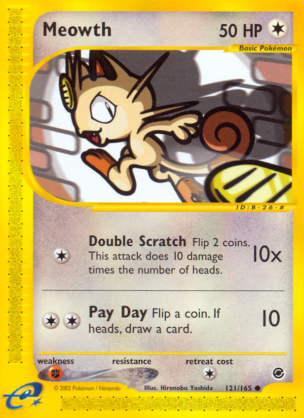 Meowth (121/165) [Expedition: Base Set] | RetroPlay Games
