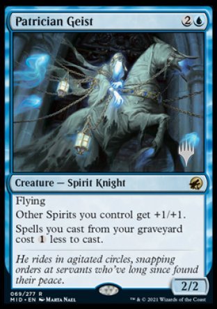 Patrician Geist (Promo Pack) [Innistrad: Midnight Hunt Promos] | RetroPlay Games