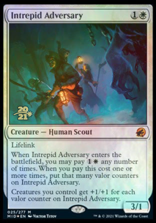 Intrepid Adversary [Innistrad: Midnight Hunt Prerelease Promos] | RetroPlay Games