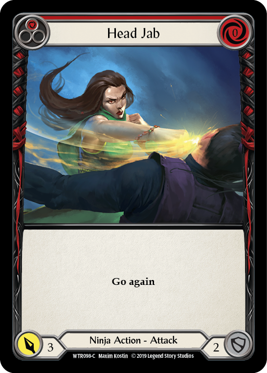 Head Jab (Red) [WTR098-C] (Welcome to Rathe)  Alpha Print Rainbow Foil | RetroPlay Games