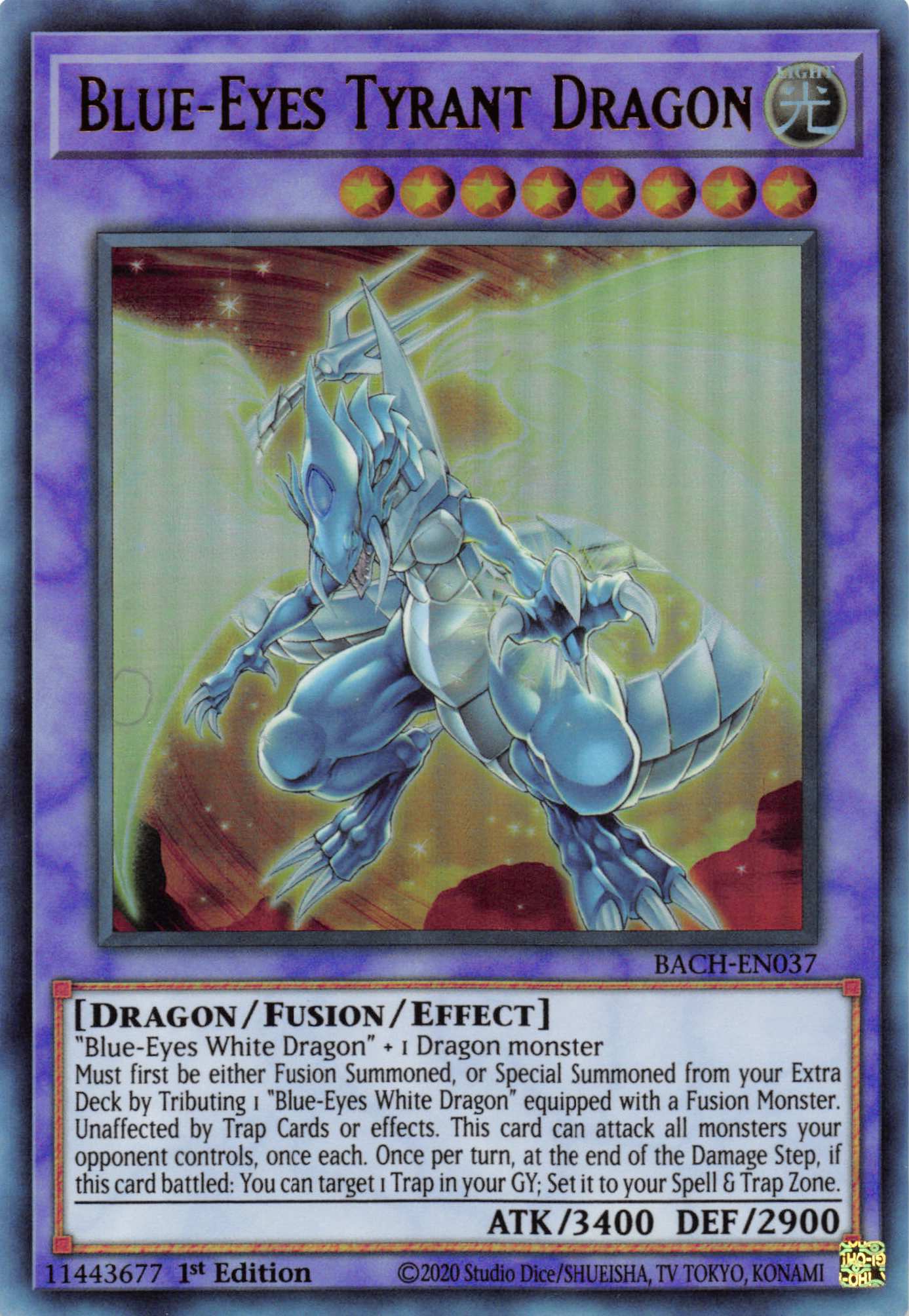 Blue-Eyes Tyrant Dragon [BACH-EN037] Ultra Rare | RetroPlay Games