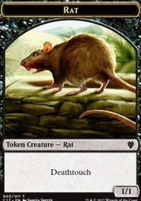 Rat (003) // Cat (001) Double-sided Token [Commander 2017 Tokens] | RetroPlay Games