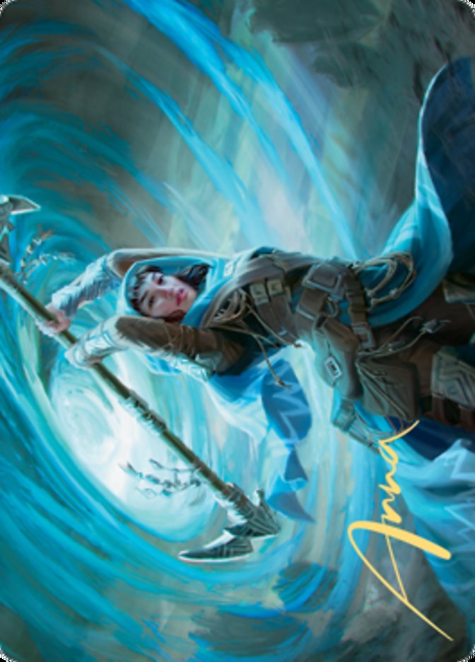 Sea Gate Stormcaller Art Card (Gold-Stamped Signature) [Zendikar Rising Art Series] | RetroPlay Games