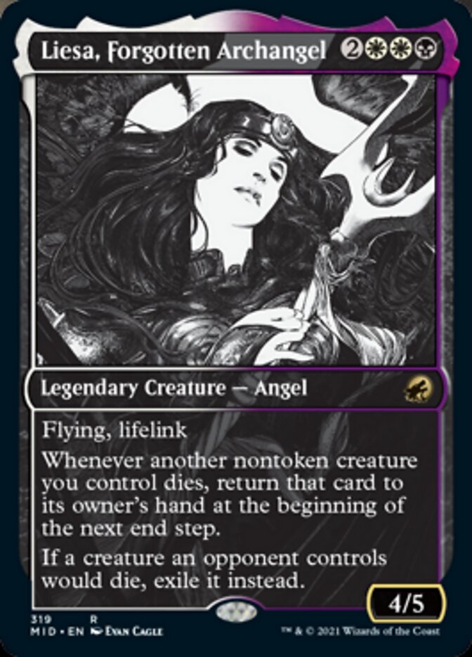 Liesa, Forgotten Archangel (Showcase Eternal Night) [Innistrad: Midnight Hunt] | RetroPlay Games