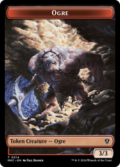 Human // Ogre Double-Sided Token [Murders at Karlov Manor Commander Tokens] | RetroPlay Games