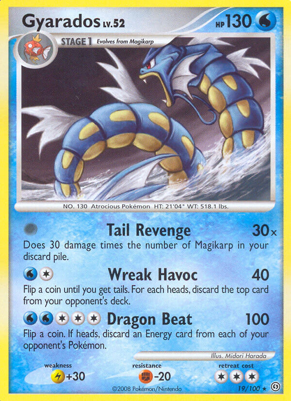 Gyarados (19/100) (Theme Deck Exclusive) [Diamond & Pearl: Stormfront] | RetroPlay Games