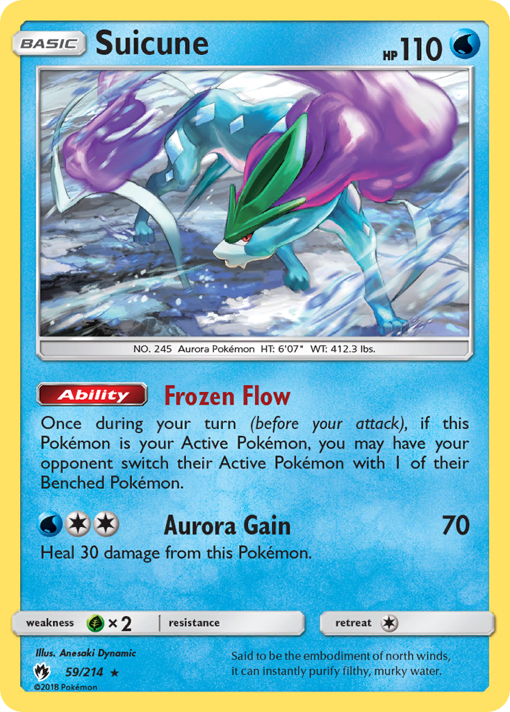 Suicune (59/214) [Sun & Moon: Lost Thunder] | RetroPlay Games
