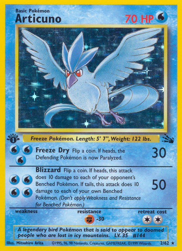 Articuno (2/62) [Fossil 1st Edition] | RetroPlay Games