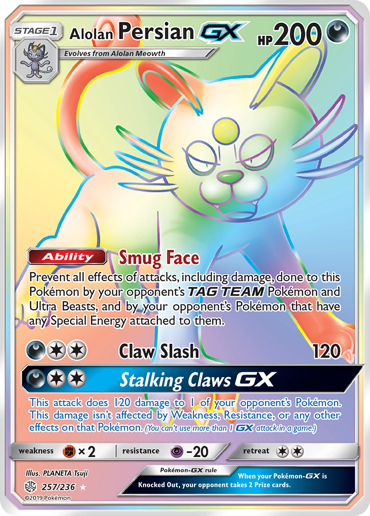 Alolan Persian GX (257/236) [Sun & Moon: Cosmic Eclipse] | RetroPlay Games