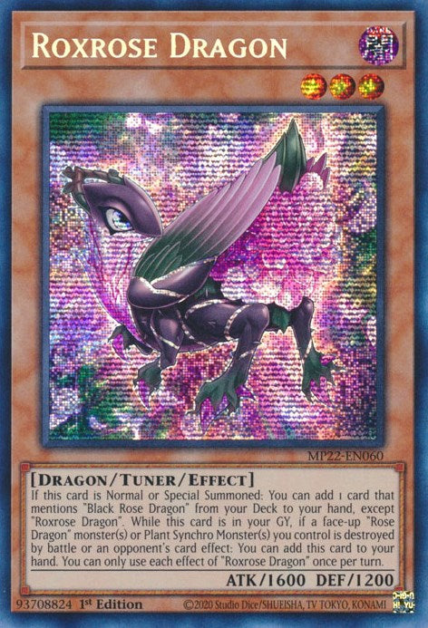 Roxrose Dragon [MP22-EN060] Prismatic Secret Rare | RetroPlay Games