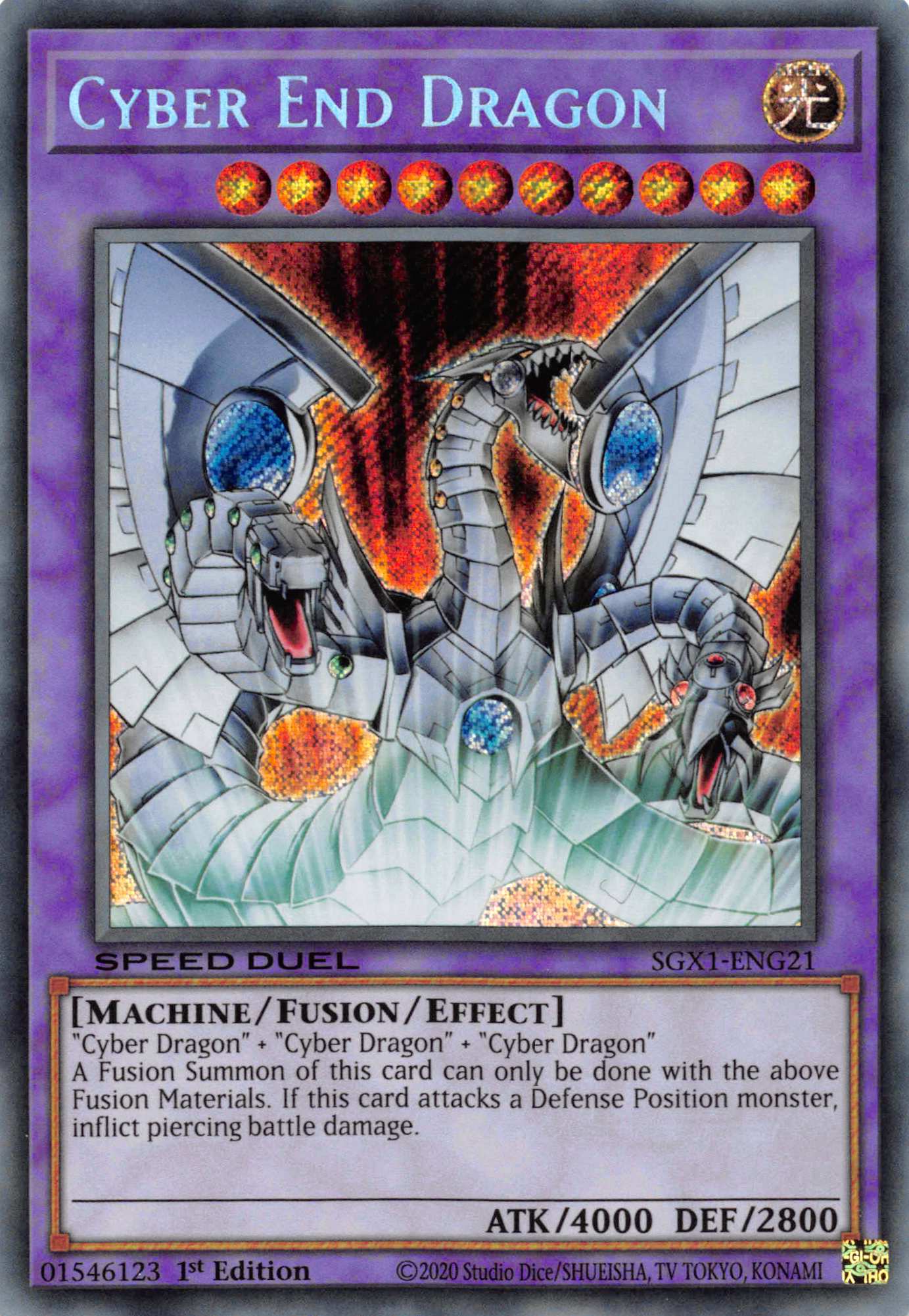 Cyber End Dragon [SGX1-ENG21] Secret Rare | RetroPlay Games