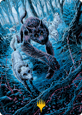 Untamed Pup Art Card (Gold-Stamped Signature) [Innistrad: Midnight Hunt Art Series] | RetroPlay Games