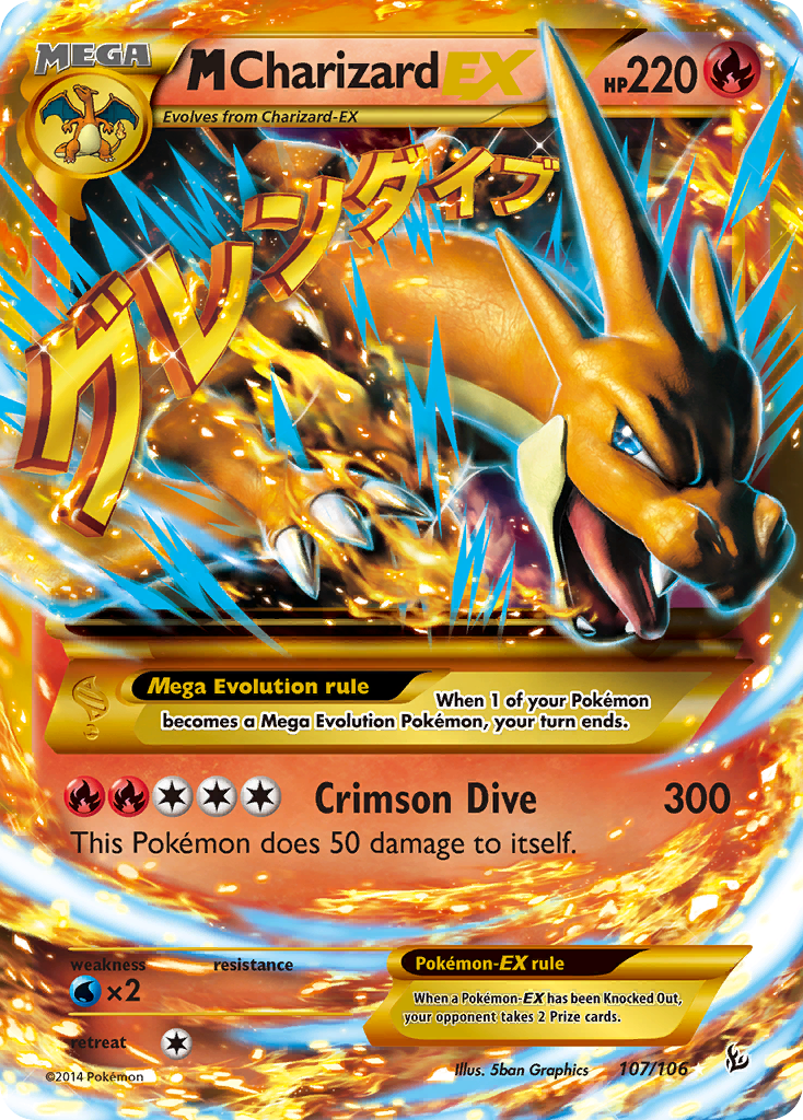 M Charizard EX (107/106) [XY: Flashfire] | RetroPlay Games