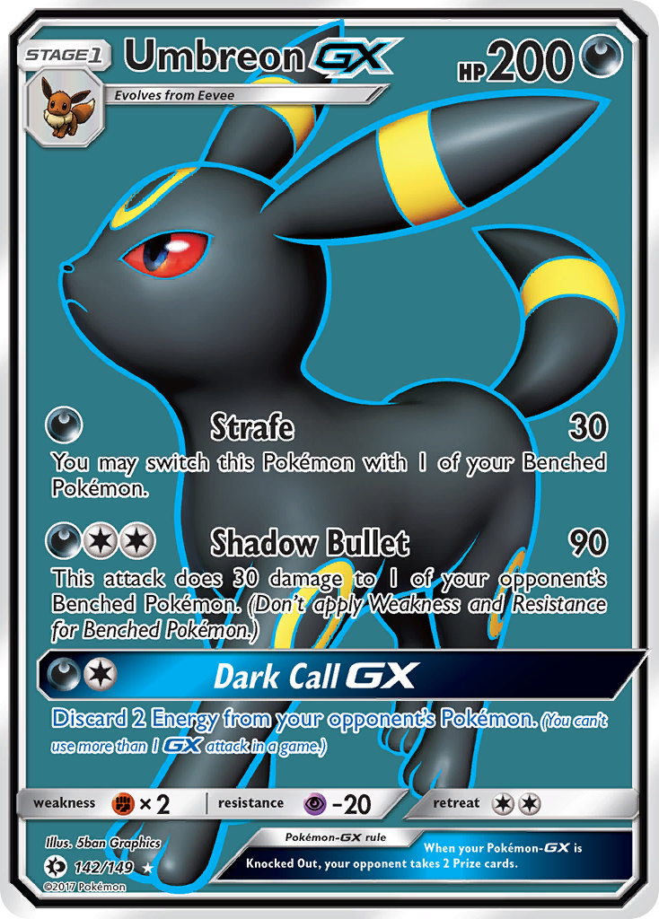 Umbreon GX (142/149) [Sun & Moon: Base Set] | RetroPlay Games