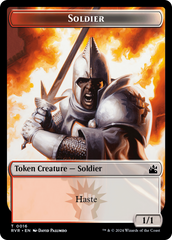 Goblin (0008) // Soldier Double-Sided Token [Ravnica Remastered Tokens] | RetroPlay Games