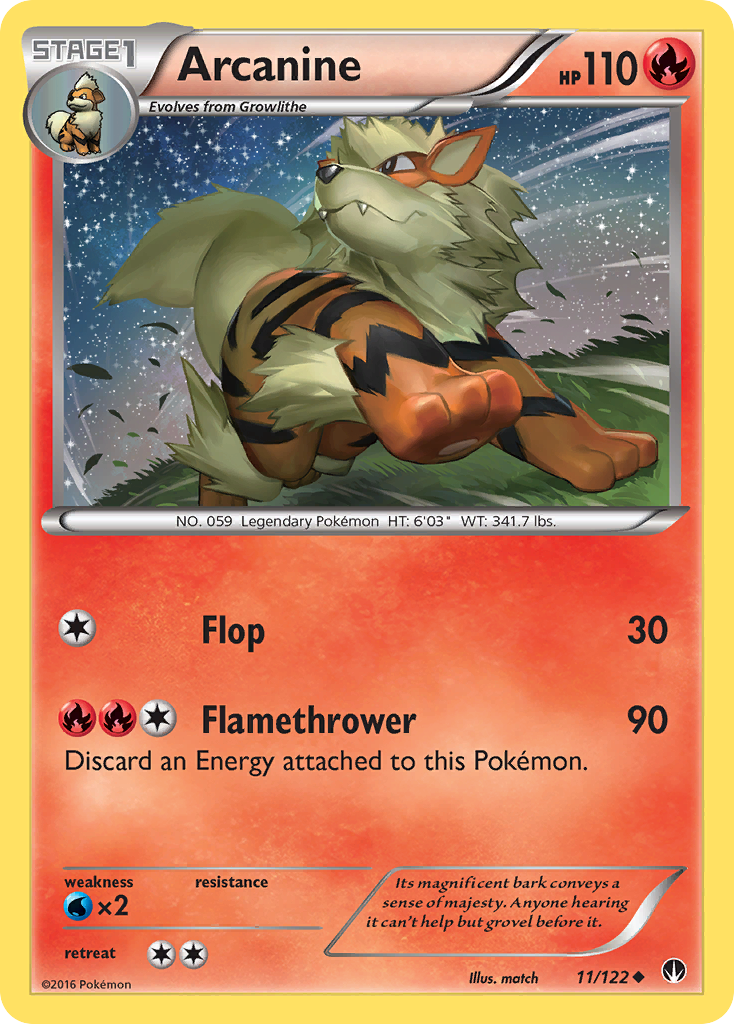 Arcanine (11/122) [XY: BREAKpoint] | RetroPlay Games