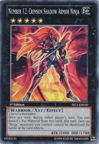 Number 12: Crimson Shadow Armor Ninja [SP13-EN030] Common | RetroPlay Games