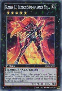 Number 12: Crimson Shadow Armor Ninja [SP13-EN030] Starfoil Rare | RetroPlay Games