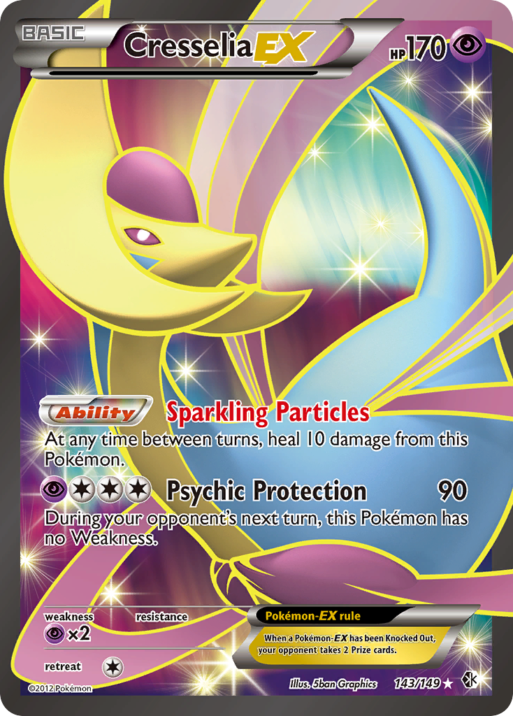 Cresselia EX (143/149) [Black & White: Boundaries Crossed] | RetroPlay Games