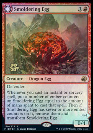 Smoldering Egg // Ashmouth Dragon [Innistrad: Midnight Hunt Prerelease Promos] | RetroPlay Games