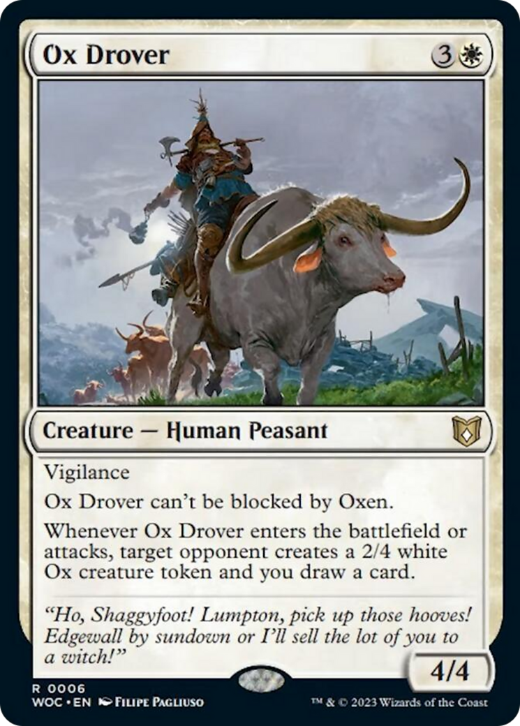 Ox Drover [Wilds of Eldraine Commander] | RetroPlay Games