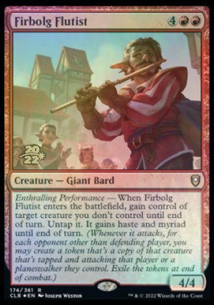 Firbolg Flutist [Commander Legends: Battle for Baldur's Gate Prerelease Promos] | RetroPlay Games