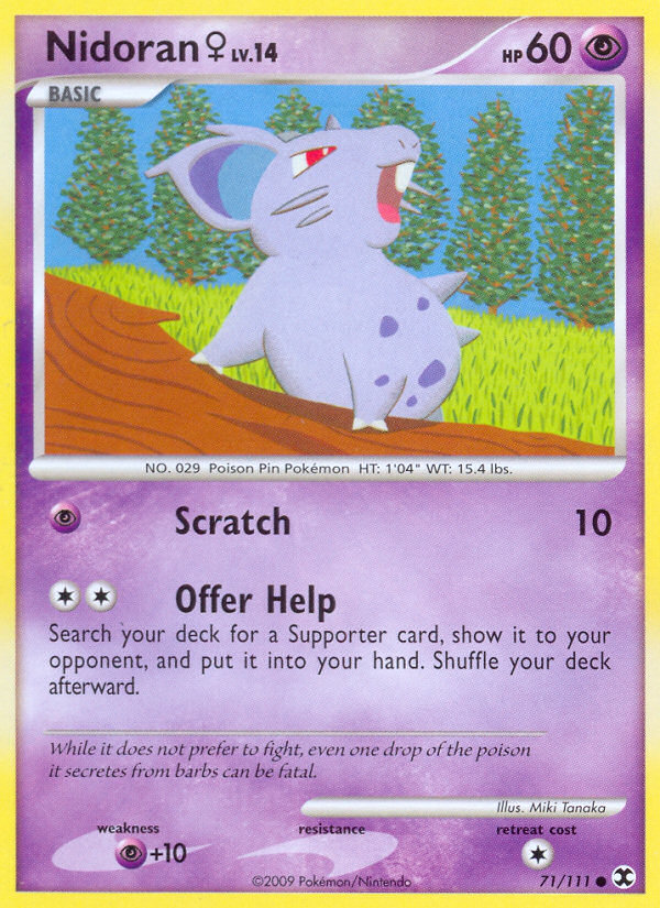 Nidoran (71/111) (Female) [Platinum: Rising Rivals] | RetroPlay Games