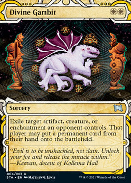 Divine Gambit (Etched Foil) [Strixhaven Mystical Archive] | RetroPlay Games