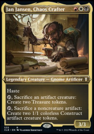 Jan Jansen, Chaos Crafter (Foil Etched) [Commander Legends: Battle for Baldur's Gate] | RetroPlay Games