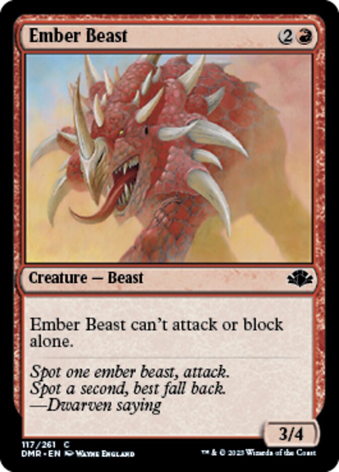 Ember Beast [Dominaria Remastered] | RetroPlay Games