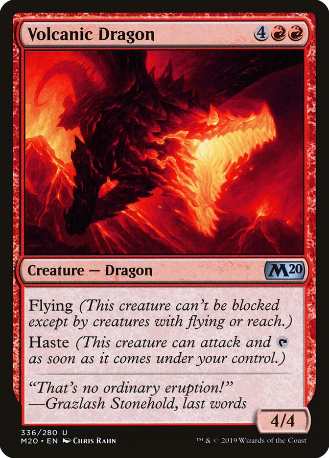 Volcanic Dragon [Core Set 2020] | RetroPlay Games