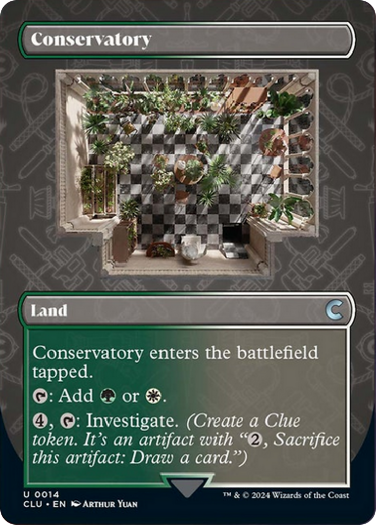 Conservatory (Borderless) [Ravnica: Clue Edition] | RetroPlay Games