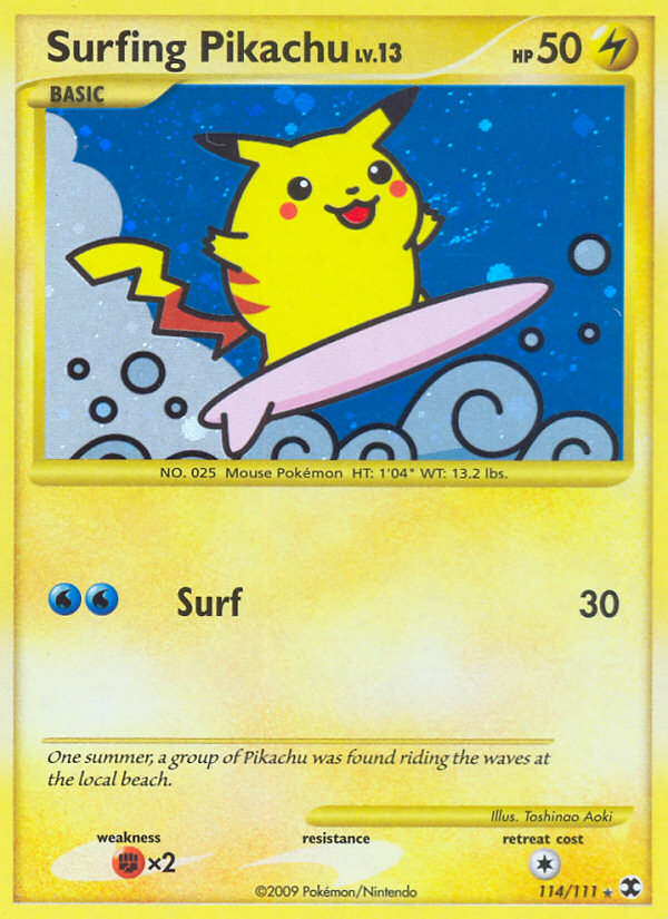 Surfing Pikachu (114/111) [Platinum: Rising Rivals] | RetroPlay Games