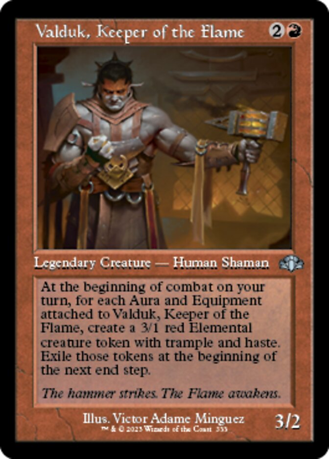 Valduk, Keeper of the Flame (Retro) [Dominaria Remastered] | RetroPlay Games