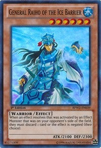 General Raiho of the Ice Barrier [BPW2-EN039] Super Rare | RetroPlay Games