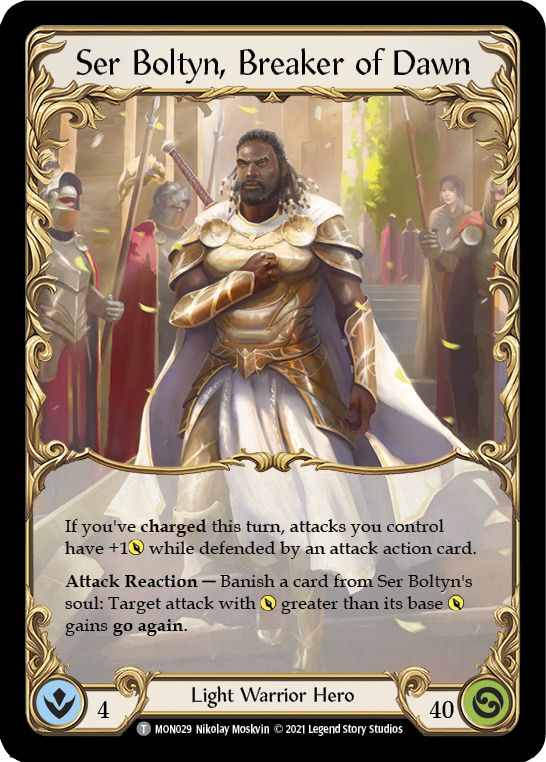 Ser Boltyn, Breaker of Dawn // Boltyn [MON029 // MON030] (Monarch)  1st Edition Normal | RetroPlay Games