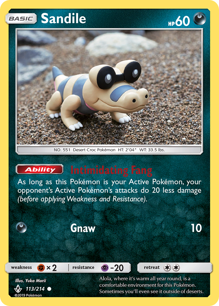 Sandile (113/214) [Sun & Moon: Unbroken Bonds] | RetroPlay Games