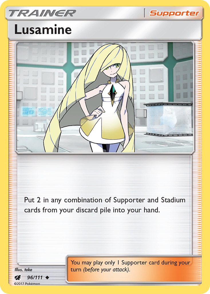 Lusamine (96/111) [Sun & Moon: Crimson Invasion] | RetroPlay Games