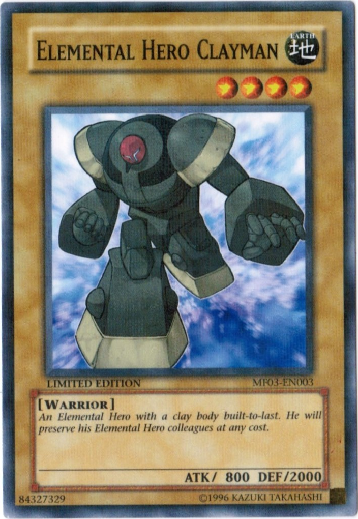 Elemental Hero Clayman [MF03-EN003] Parallel Rare | RetroPlay Games