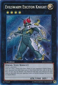 Evilswarm Exciton Knight [LVAL-EN056] Secret Rare | RetroPlay Games