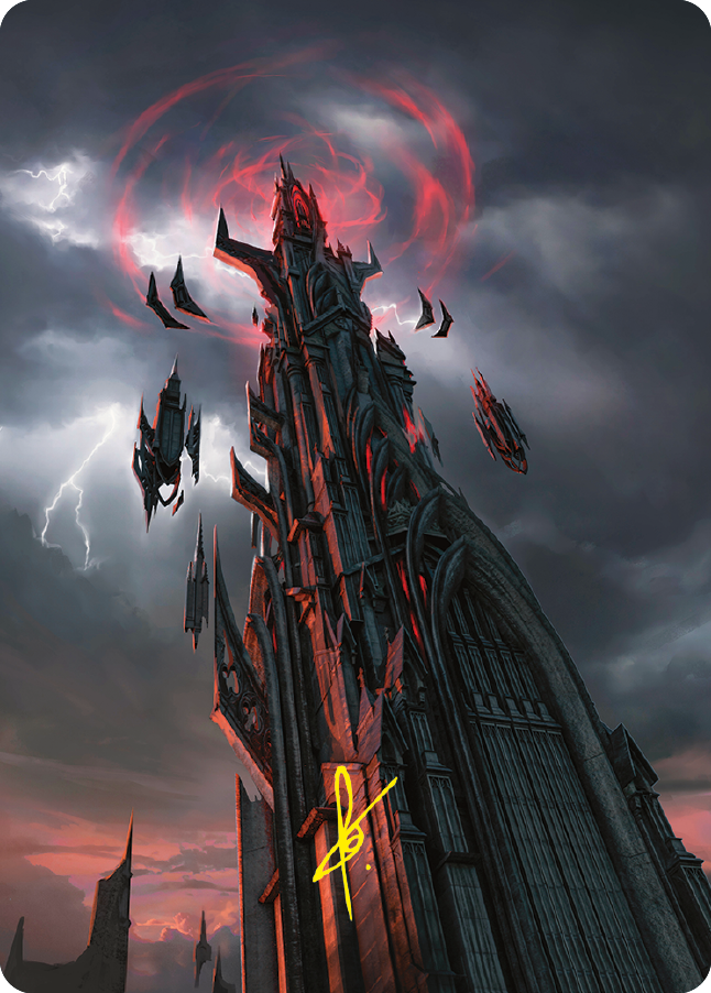 Barad-dur Art Card (Gold-Stamped Signature) [The Lord of the Rings: Tales of Middle-earth Art Series] | RetroPlay Games