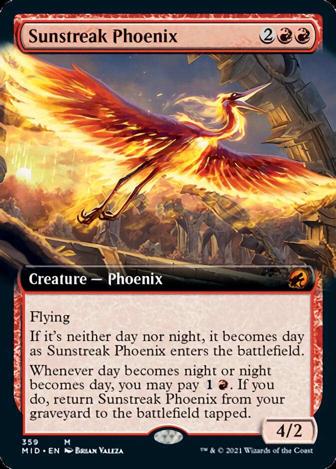 Sunstreak Phoenix (Extended) [Innistrad: Midnight Hunt] | RetroPlay Games