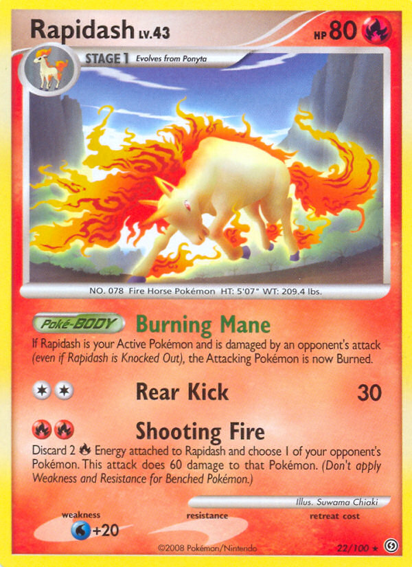 Rapidash (22/100) [Diamond & Pearl: Stormfront] | RetroPlay Games