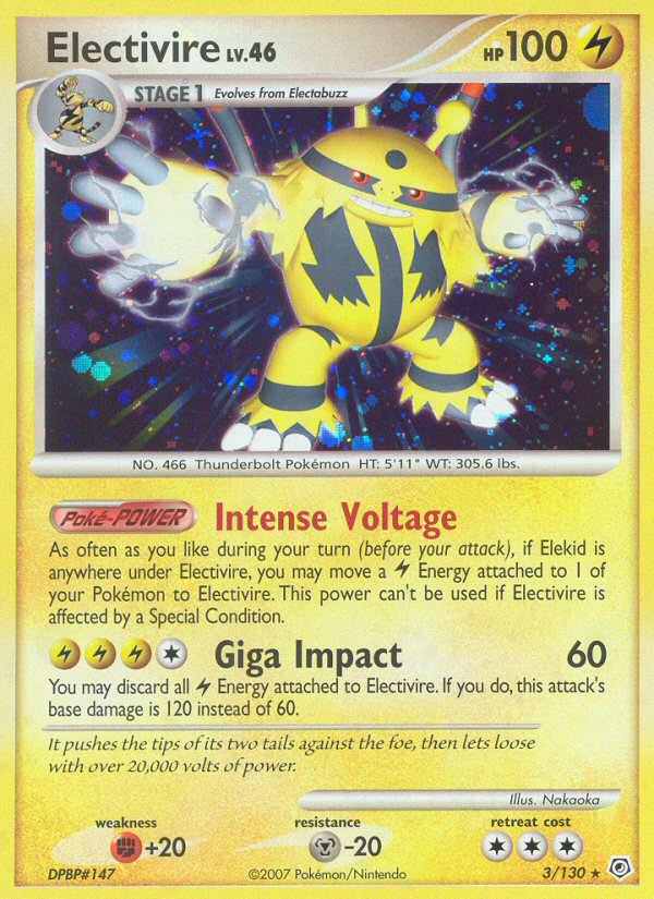 Electivire (3/130) [Diamond & Pearl: Base Set] | RetroPlay Games