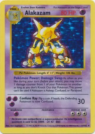 Alakazam (1/102) [Base Set Shadowless Unlimited] | RetroPlay Games