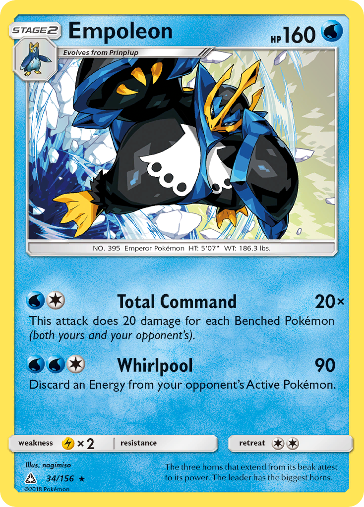 Empoleon (34/156) [Sun & Moon: Ultra Prism] | RetroPlay Games