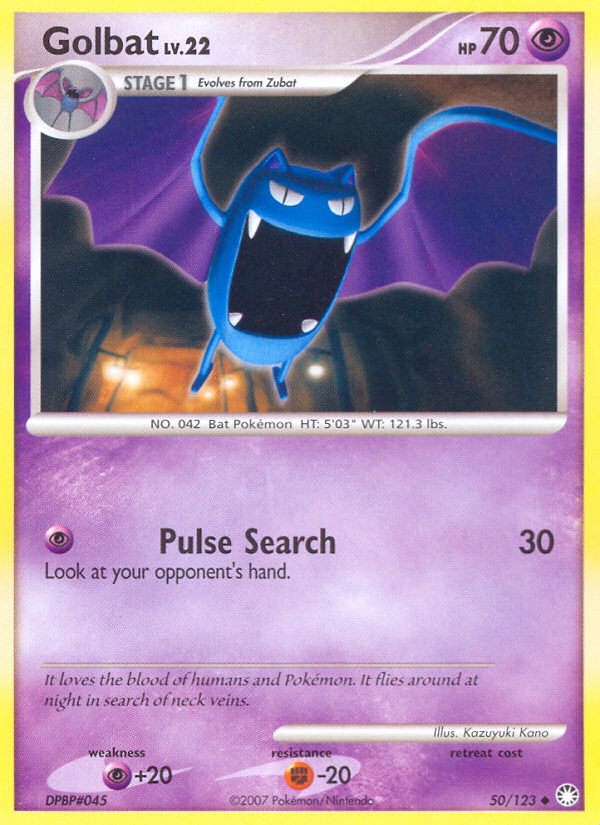 Golbat (50/123) [Diamond & Pearl: Mysterious Treasures] | RetroPlay Games