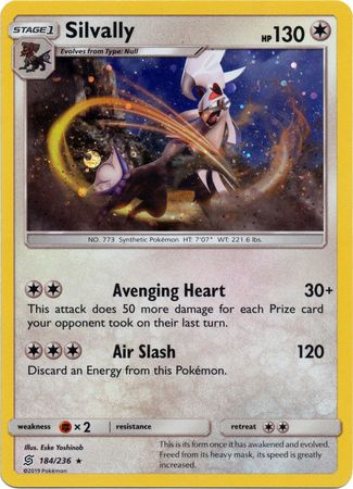 Silvally (184/236) (Cosmos Holo) [Sun & Moon: Unified Minds] | RetroPlay Games