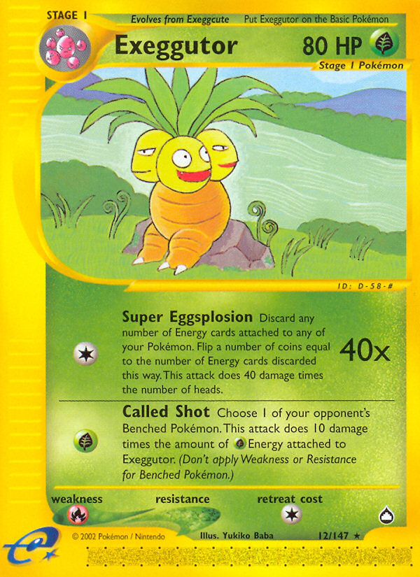 Exeggutor (12/147) [Aquapolis] | RetroPlay Games