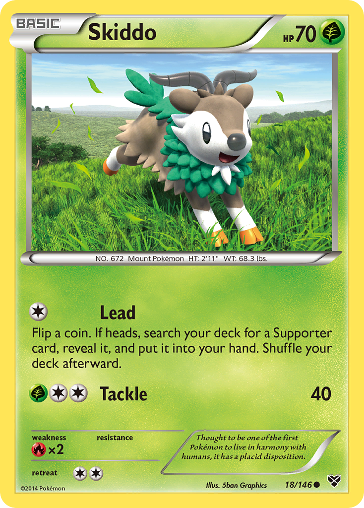 Skiddo (18/146) [XY: Base Set] | RetroPlay Games